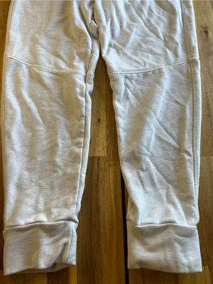 American Eagle Jogger Sweatpants Women’s Medium Cream Zip Pocket Lounge Pants thumbnail 2