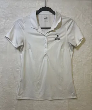 Puma Golf Women's Small‎ White Polo Shirt Performance Golf thumbnail 1