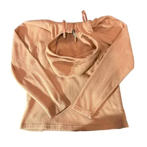 The North Face‎ Womens Full Zip Fleece Hoodie Jacket Peach Tan Size Medium thumbnail 6