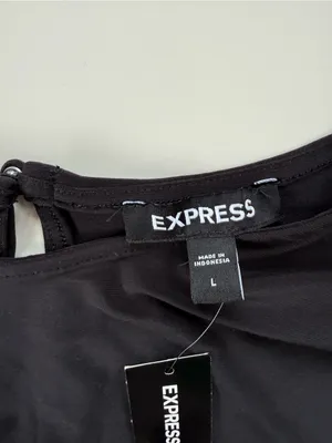 NWT Express Balloon Sleeve Bodysuit size Large thumbnail 4