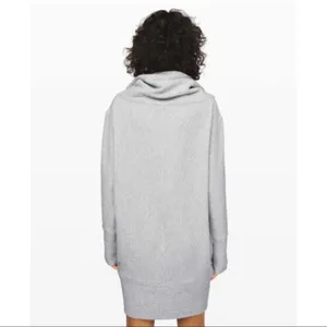 LULULEMON Along the Way Sweater Dress Gray XS 0/2 thumbnail 4