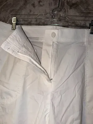 Chico's White Roll-Tab Bermuda Shorts thumbnail 8
