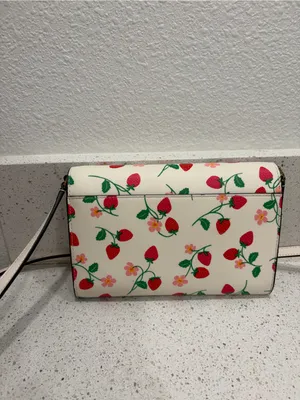 🍓Kate Spade New York Strawberry Vine Perry Leather Crossbody Bag NWOT thumbnail 10