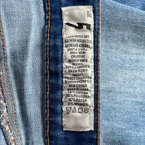 Indigo Rein Distressed Ankle Jeans in Blue thumbnail 14