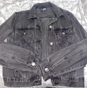 H&M Black Denim Jacket thumbnail 1