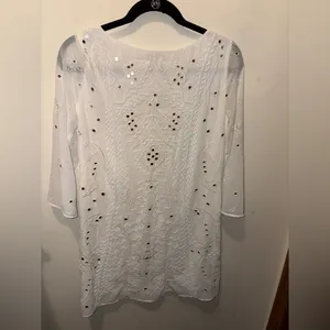 Alice + Olivia butterfly embellished mini dress white‎ lined size XS thumbnail 8