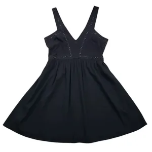 Vintage Abercrombie & Fitch Mini Dress Womens XS Black Beaded Y2K thumbnail 10