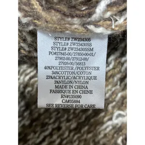 Z Supply Este Women's Brown Long Sleeve Button Down Crop Cardigan Sweater Top S thumbnail 6