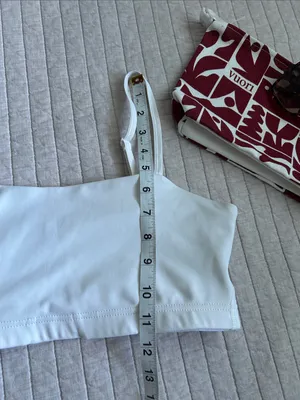Better bodies, bandeau sport bra white large thumbnail 3