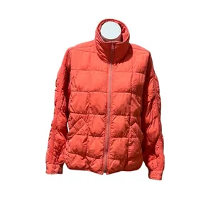 Free People Women's Pippa Packable Puffer Jacket Orange Size M thumbnail 2
