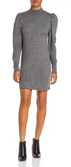 WAYF Lola Puff Sleeve Sweater Dress Size Medium thumbnail 1