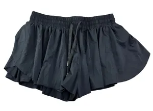 Liberty Pro Flowy Athletic Shorts Women S Black Butterfly Gym‎ Activewear Skort thumbnail 1