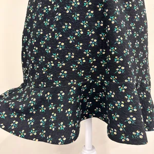 Hutch Ditsy Floral Corset Mini Dress Black Sweetheart Ruffle Flounce Hem‎ Small thumbnail 5