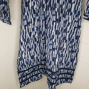 Mata Traders NWT All Gathered Up Dress Blue 3/4 Sleeve Size Small thumbnail 3