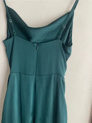 Birdy Grey Lydia Dress Shiny Satin Emerald thumbnail 9
