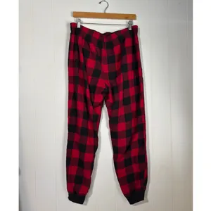 Hollister · Large · Sleep Jogger Pants · Flannel Buffalo Plaid · Red/Black thumbnail 5