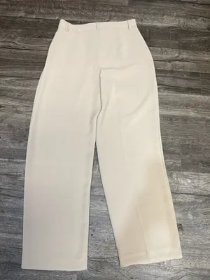 Express Super High Rise Trouser Pants Beige Ivory Size 6R thumbnail 3