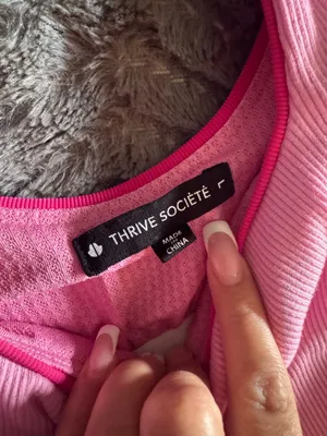 Thrive Societe Square Neck Tank Pink Size L thumbnail 5