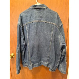 Levi Strauss‎ Signature Mens Denim Jacket Trucker Style Blue Cotton Size 2XL thumbnail 2