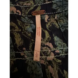 Free people Bohemian See it through Maxi Dress Twilight Floral Large Retro 70s thumbnail 12