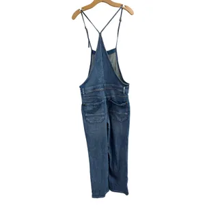 Anthropologie Pilcro Denim Overalls Medium Wash Distressed Button‎ Front Size 27 thumbnail 3
