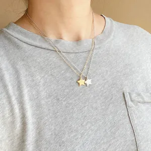 Handmade grunge y2k star swirl fully stainless steel chain necklace💫🌀 thumbnail 8