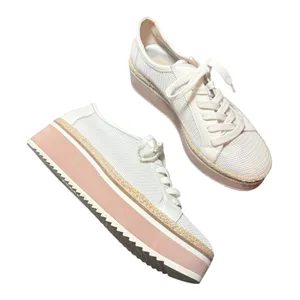 DOLCE VITA Telah White Mesh Platform Shoes thumbnail 1