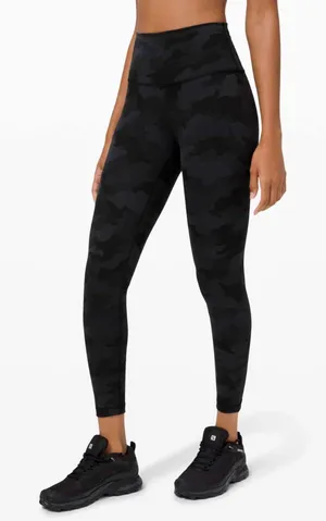 Lululemon wunder under High Rise Tight 25"Lux 12 NWT Camo Deep Coal Multi thumbnail 1