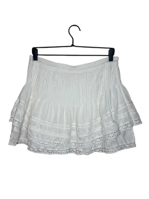Free People Summer's Night Skirt in Ivory Size 8 thumbnail 5