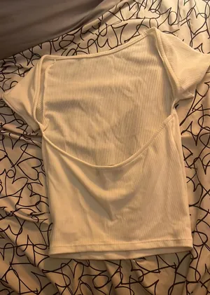 Urban Outfitters White Open Back Top thumbnail 1