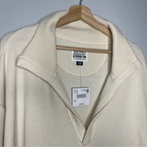 American Eagle Outfitters Seriously Soft Cream Pullover with Pockets (Large) NWT thumbnail 4