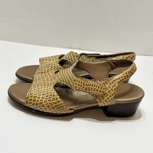 SAS Suntimer Tripad Comfort US 9 Snake Print Bronze Patent Leather Sandals thumbnail 7