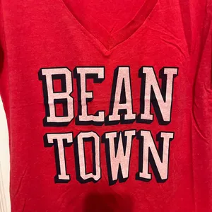Local pride by Tom Snyder red bean town shirt in large thumbnail 2