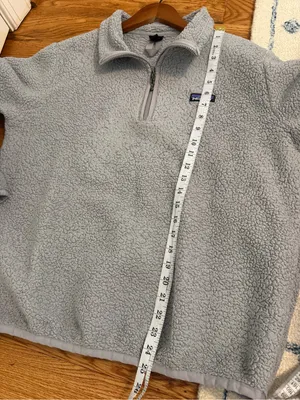 Patagonia Los Gatos Fleece 1/4 zip Pullover Salt Gray size Large thumbnail 11