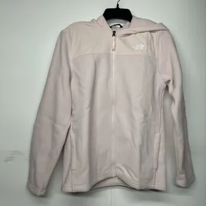 The North Face Youth XL 18/20 Hoodie Light Pink Fleece Jacket Girls Full Zip thumbnail 1