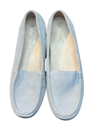 Vionic Debbie Shoes Womens Size 8.5 Gray Suede Loafer Flats Comfort Casual thumbnail 1