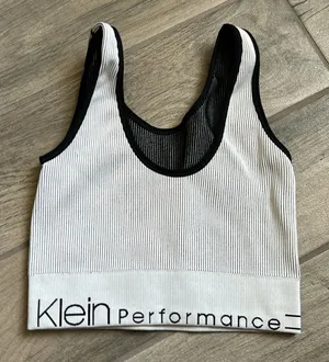 Calvin Klein performance fitted cropped tank thumbnail 1