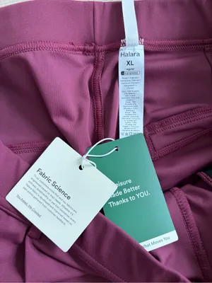 Halara Flex DayStretch High Rise Pocket Work Flare Pants Purple Cranberry NWT XL thumbnail 5