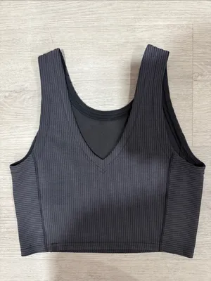 Lululemon Ribbed Softstreme Cropped Tank Top washed Black 6 thumbnail 5