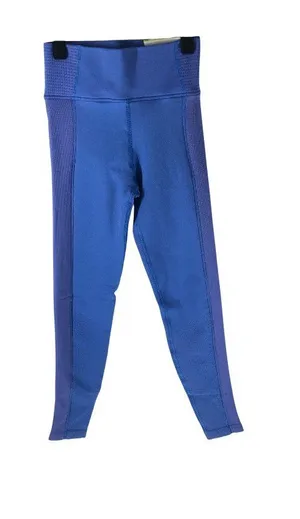 Aerie Offline 7/8 Leggings Colorblock Striped Blue Pink XXS thumbnail 1