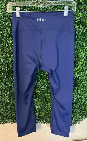 NoBull Project Blue Cropped Leggings Sz Medium Blue thumbnail 1