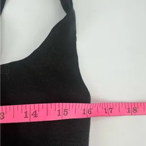 Reformation pepper linen crop top black sz‎ M thumbnail 4