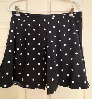 Express polka dot mini skirt size m thumbnail 1