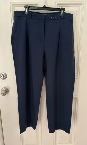 Abercrombie & Fitch Pleated Elastic Waist Dress Pants 33 Short thumbnail 1