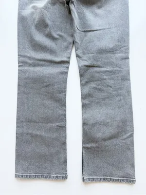 Zara Gray High Waisted Straight Legged Jeans size 8 thumbnail 6