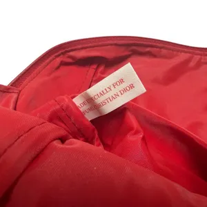 Christian Dior Parfums Red Nylon Travel Make-Up Bag thumbnail 3
