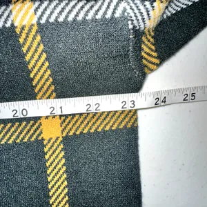Tahari Womens Size XL Green Yellow Plaid Long Sleeve Mock Neck Sweater thumbnail 6