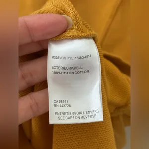 Tribal French Terry Mock Neck Short Dress Size Petite Small Mustard Yellow thumbnail 4