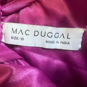 Mac Duggal 5674 Ruffle V-Neck Sequin Dress NWT Size 10 thumbnail 6