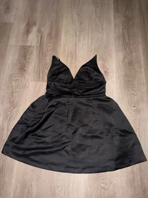 Urban Outfitters Black Mini Satin Dress thumbnail 2